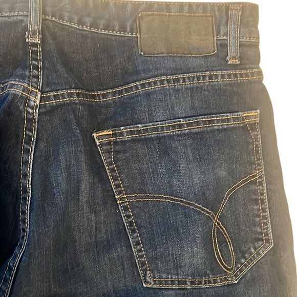 Calvin Klein Blue Relaxed Straight 5 Pocket Men's Jeans Size 36 - Picture 4 of 10